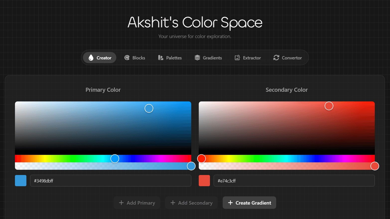 Color Space preview